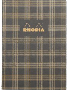 Тетрадка Rhodia Heritage Tartan Black А5, 64 страници на широки редове