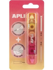 2-в-1 коректор и лепило Apli, червен - Apli - Apli Paper - 8410782200086