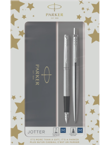 Комплект Parker - Химикалка и писалка Jotter Stainless Steel CT