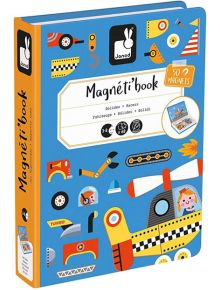 Детска магнитна книга Janod - Превозни средства - Janod - Janod - Момче - Janod - Magneti'book - 3700217327156