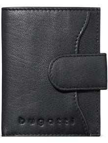 Кожен калъф за кредитни карти Bugatti Smart Deluxe RFID, черен - Bugatti - Bugatti - Мъж - Bugatti - Smart - 4250060360323