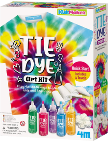 Творчески комплект 4M - Оцветяване на тъкани Tie-Dye - 4M - 4M - Момиче, Момче - 4M - KidzMaker - 4893156047878