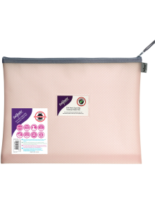 Папка с цип Snopake Mesh Zippa Bag B4, пастелно розово - Snopake - Snopake - Snopake - Mesh Zippa Bag - 5017303223208