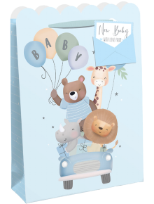 Подаръчна торбичка Eurowrap - Baby Boys Car, малка - EuroWrap - Eurowrap - 5033601014225