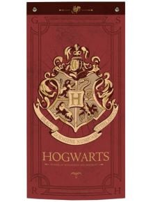 Текстилен банер за стена Harry Potter Hogwarts, червен