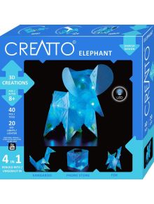 Направи сам 3D LED фигурки 4 в 1 Creatto - Слон - Creatto - Kosmos - Момиче, Момче - 5700002003461