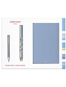 Комплект Caran d'Ache - химикалка Ecridor, моливи и тефтерчета - Caran d'Ache - Caran d'Ache - Мъж - Caran d'Ache - Ecridor - 7630002337380