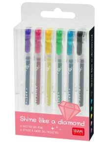 Брокатени химикалки Legami, 6 бр. - Legami - Legami - Момиче - Legami - Extraordinary Stationery - 8051739306927