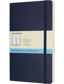 Класически син тефтер Moleskine Classic Sapphire Blue с меки корици и листа на точки - Moleskine - Moleskine - Жена, Мъж - Moleskine - Classic - 8055002854764