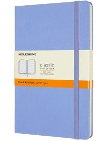 Класически тефтер Moleskine Classic Hydrangea Blue с твърди корици и линирани страници - Moleskine - Moleskine - Жена, Мъж - Moleskine - Classic - 8056420850819