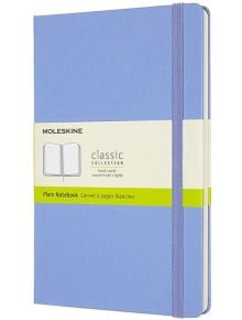 Класически тефтер Moleskine Classic Hydrangea Blue с твърди корици и нелинирани страници - Moleskine - Moleskine - Жена, Мъж - Moleskine - Classic - 8056420850826