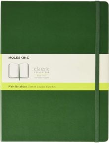 Голям зелен тефтер Moleskine Classic Myrtle Green с твърди корици и нелинирани страници - Moleskine - Moleskine - Жена, Мъж - Moleskine - Classic - 8058647629117