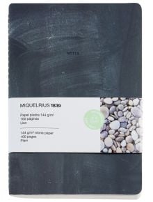 Тефтер Miquelrius Stone Paper Black А5, 100 нелинирани страници - Miquelrius - Miquelrius - 8422593082195