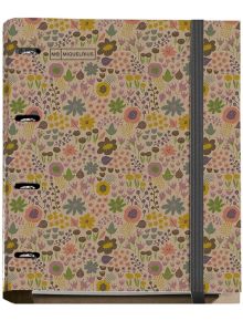 Папка Miquelrius Ecoflowers със 100 листа на малки квадратчета, 4 ринга и ластик - Miquelrius - Miquelrius - Miquelrius - Ecoflowers - 8422593209707