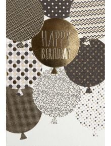Картичка Busquets за рожден ден: Балони Patchwork - Busquets - Busquets Gruart - Жена, Мъж - 8422829635997