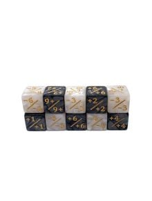 Комлект за Dice4Friends Dice Set - Counter Black-White/Gold, 10 бр. - Dice4Friends - Dice4Friends - 092742372347