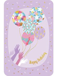 Картичка Editor: Happy Birthday, балони - Editor - Groupe Editor - Жена, Момиче - 9980800066