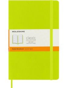Класически тефтер Moleskine Classic Lemon Green с меки корици и линирани страници - Moleskine - Moleskine - Жена, Мъж - Moleskine - Classic - 8056420850994