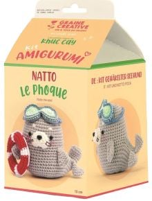 Комплект за плетене Амигуруми Graine Creative - Тюлен 13 см. - Graine Creative - Graine Creative - Момиче - 3532434202509
