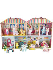 Кутия за игра с дървени фигурки Floss & Rock, Rainbow Fairy - Феята на Дъгата - Floss & Rock - Floss & Rock - Момиче - Floss & Rock - Play - 5055166356114