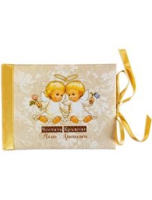 Луксозна картичка за кръщене - Ангелчета - NBoutique - Момиче, Момче - 3803214000203