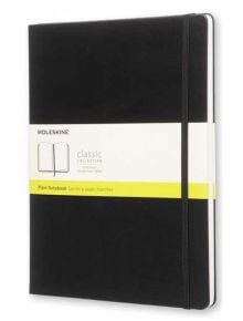 Голям черен XL тефтер Moleskine с твърди корици, нелиниран - Moleskine - Moleskine - Жена, Мъж - Moleskine - Classic - 8051272892710