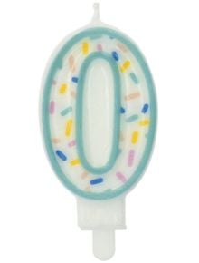 Свещ за рожден ден Folat Sprinkles - Цифра 0 - Folat - Folat - Момиче - 8714572241700