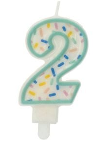 Свещ за рожден ден Folat Sprinkles - Цифра 2 - Folat - Folat - Момиче - 8714572241724