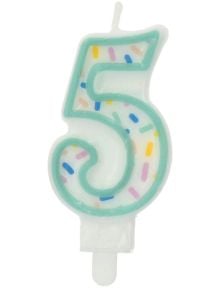 Свещ за рожден ден Folat Sprinkles - Цифра 5 - Folat - Folat - Момиче - 8714572241755