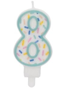 Свещ за рожден ден Folat Sprinkles - Цифра 8 - Folat - Folat - Момиче - 8714572241786