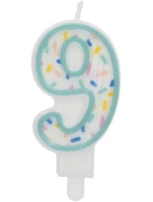 Свещ за рожден ден Folat Sprinkles - Цифра 9 - Folat - Folat - Момиче - 8714572241793