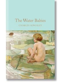Корицата на книгата "Водните бебета" (Macmillan Collector's Library) показва малко дете, седнало на лилия край водата, заобиколено от водни лилии и водно конче наблизо.