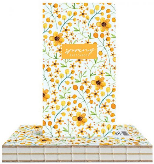 Скицник Drasca Spring, 96 листа, поле от жълти цветя - Drasca - Drasca - Drasca - Spring - 2210000002944