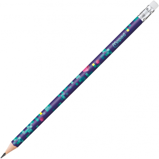 Графитен молив Maped Pixel Party HB с гумичка-2