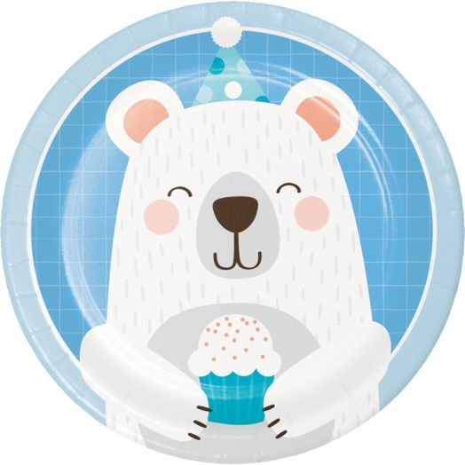 Чинийки Creative Party - Birthday Bear, 8 бр.-1