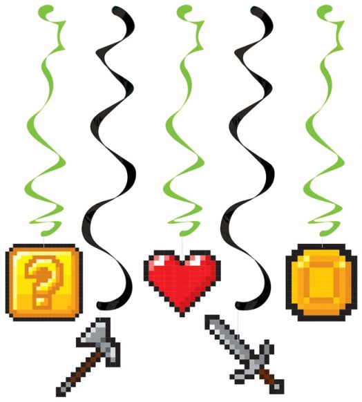 Комплект висящи за декорация Creative Party - Gaming-1