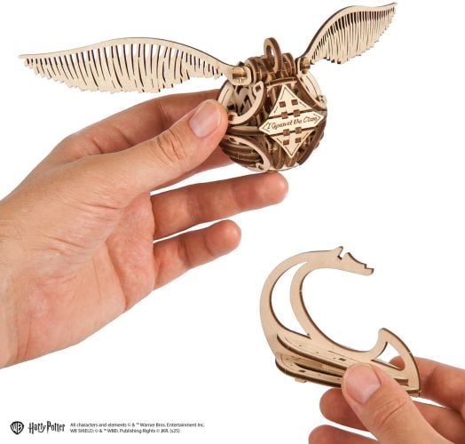 3D дървен пъзел Ugears Хари Потър – Златен снич, 120 части - Ugears - Ugears - Жена, Мъж, Момиче, Момче - Ugears - Harry Potter - 4820184122048-4