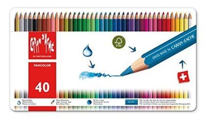 Комплект моливи Caran d'Ache Fancolor, 40 цвята - Caran d'Ache - Caran d'Ache - Момиче, Момче - Caran d'Ache - Artist - 7630002307048-1