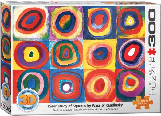 3D лещовиден пъзел Eurographics - Color Study of Squares, 300 части
