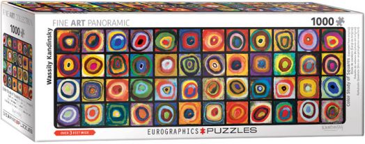 Панорамен пъзел Eurographics - Цветни квадрати, 1000 части-1