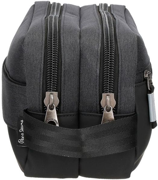 Pepe Jeans Jarvis Sac à Main Noir 25 x 16 x 1 cm Polyester pas cher