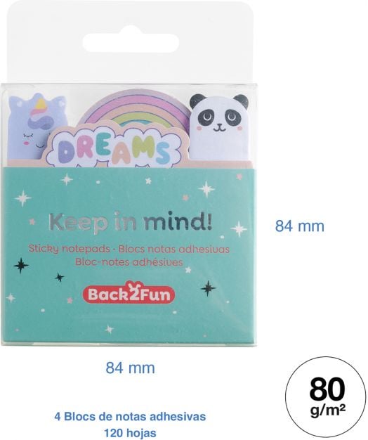 Лепящи листчета Miquelrius Back2Fun - Dream - Miquelrius - Apli Paper - Момиче - Miquelrius - Back2Fun - 8422593075876-4