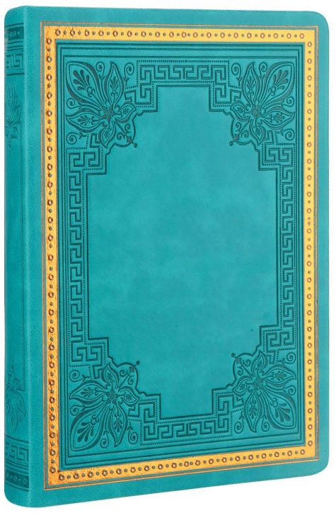 Тефтер Victoria's Journals Old Book A5, тюркоаз - Victoria's Journals - Victoria's Journals - Жена - Victoria's Journals - Old Book - 4895198686817-1