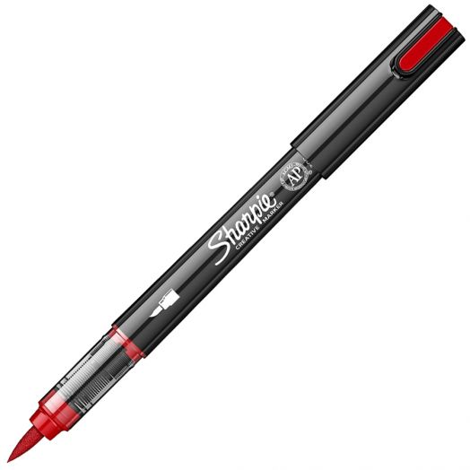 Акрилен маркер Sharpie Brush, червен - Sharpie - Newell - Момиче, Момче - 3026982055576-1