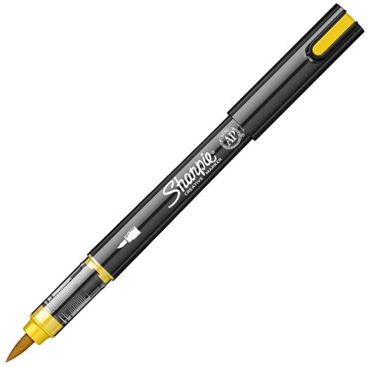 Акрилен маркер Sharpie Brush, жълт - Sharpie - Newell - Момиче, Момче - 3026982055590-1