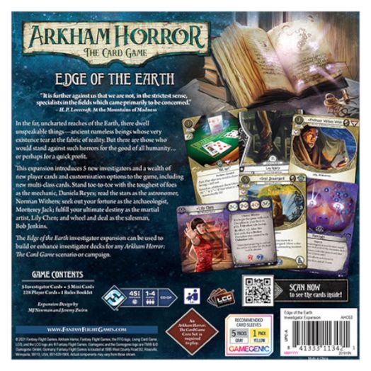 Настолна игра: Arkham Horror - Edge of the Earth: Investigator Expansion - Christopher Hosch - Asmodee - Asmodee Editions - Мъж - 841333113421-2