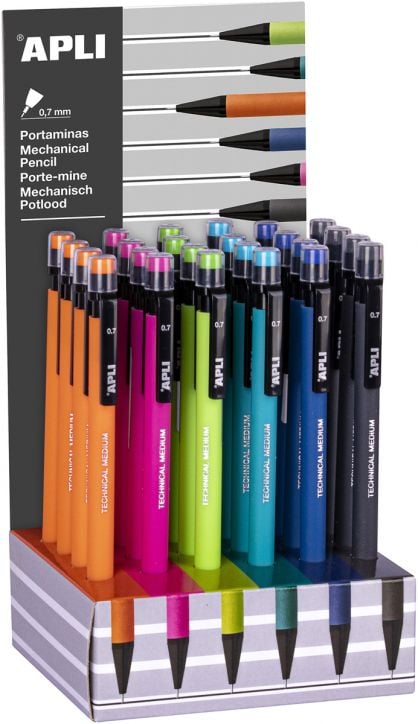 Автоматичен молив Apli 0.7, асортимент - Apli - Apli Paper - Apli - Office - 8410782178781-1