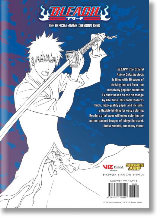 Bleach: The Official Anime Coloring Book - Tite Kubo - Момиче, Момче - Viz Media - 9781974740918-2