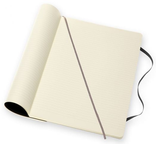 Черен тефтер Moleskine Classic Black в размер A4 с меки корици и листа на широки редове - Moleskine - Moleskine - Жена, Мъж - Moleskine - Classic - 8053853602855-4