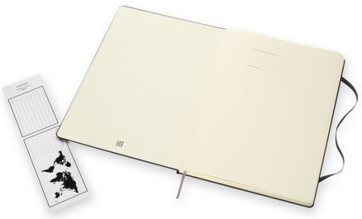 Черен тефтер Moleskine Classic Black в размер A4 с твърди корици и листа на малки квадратчета - Moleskine - Moleskine - Жена, Мъж - Moleskine - Classic - 8053853602831-3